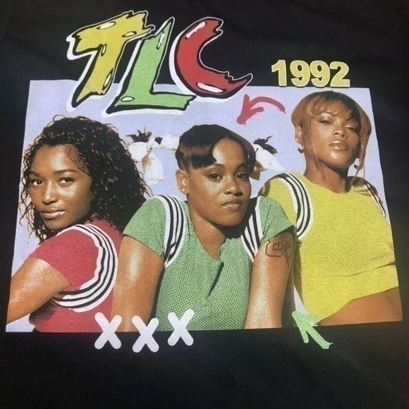 TLC Black 1992 Short Sleeve T-Shirt - MEDIUM - Picture 1 of 2